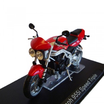 Machetă moto Magazine Models [1:24] - Triumph 955 Speed Triple - Red/Black